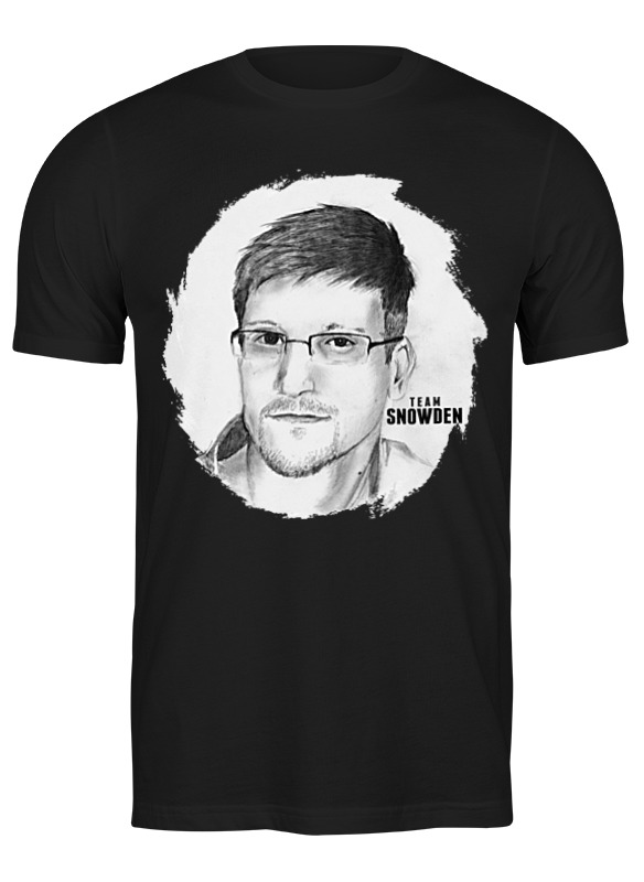 

Футболка женская Printio Edward snowden черная S, Черный, Edward snowden