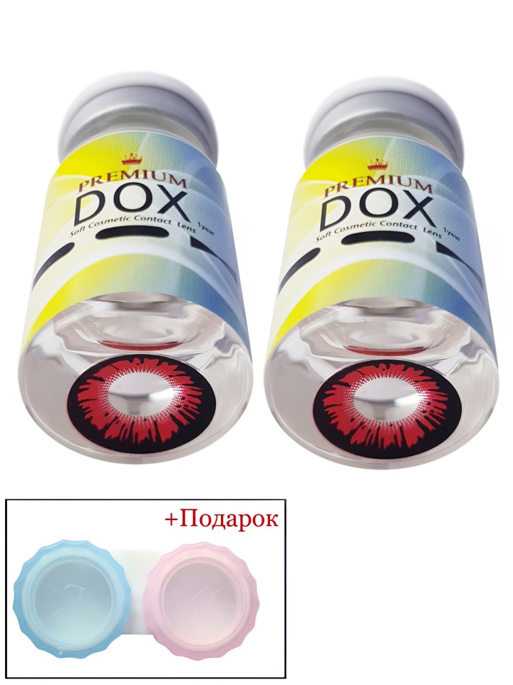Цветные контактные линзы DOX CrazyF09-2 0,00+Container BC 8,6 DIA 14,2