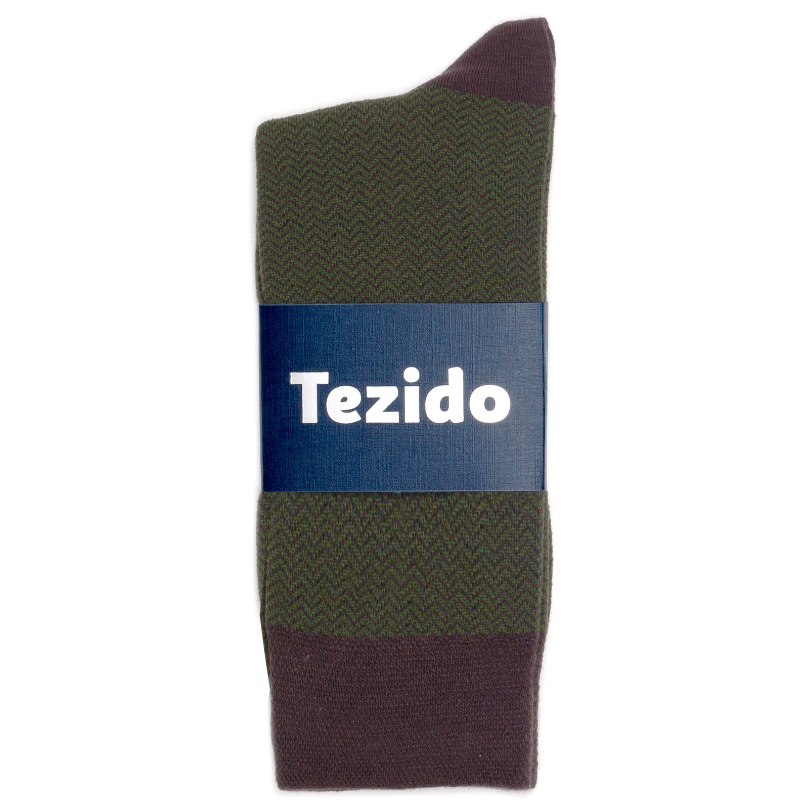 Носки унисекс Tezido Jacquard зеленые 41-46