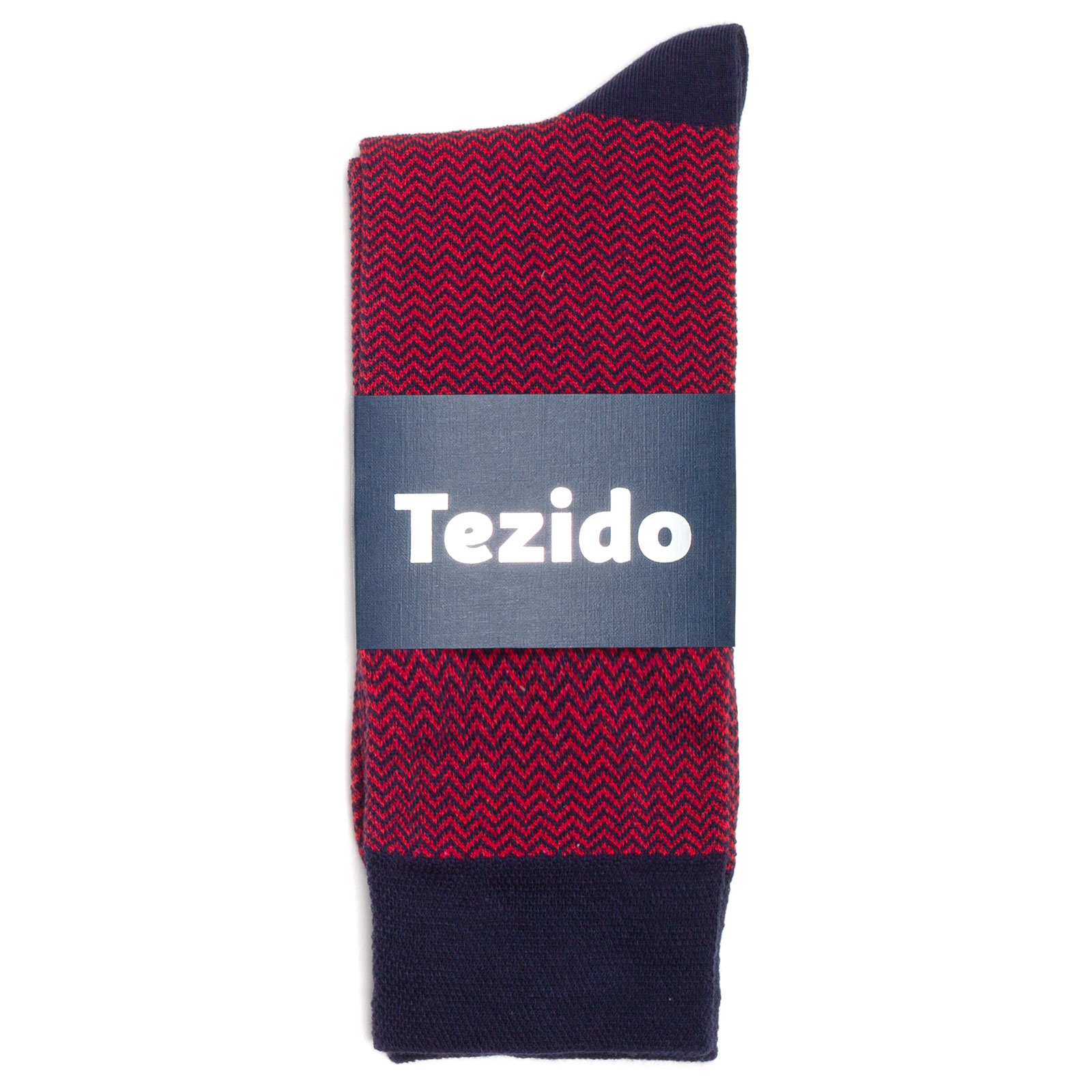 Носки унисекс Tezido Jacquard бордовые 41-46