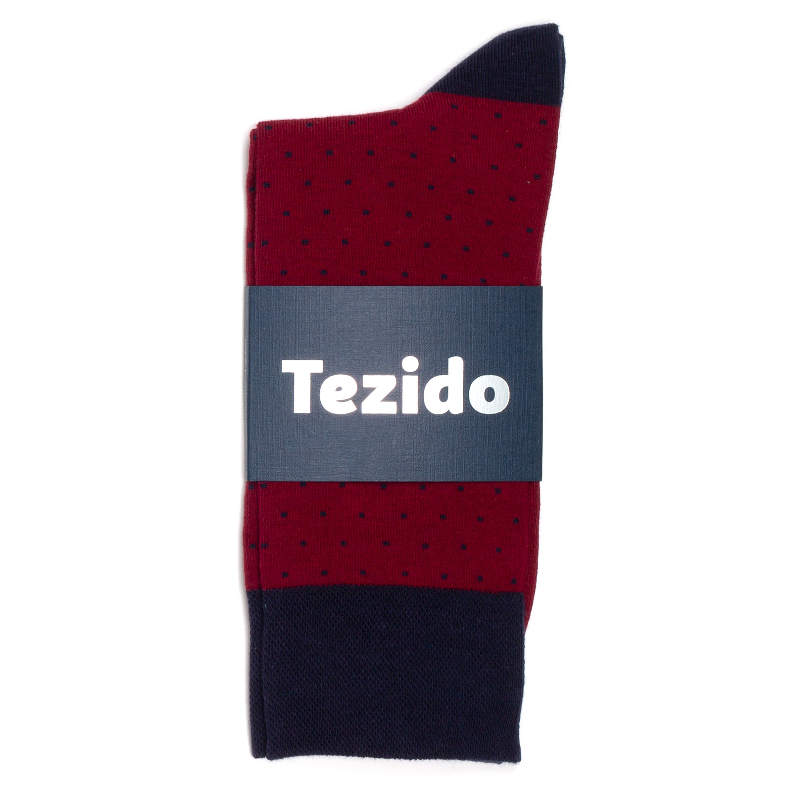 Носки унисекс Tezido Polka-Dot красные 41-46