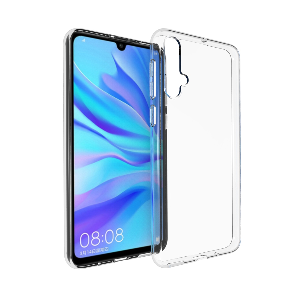 фото Силиконовый чехол jack case для huawei nova 5 прозрачный