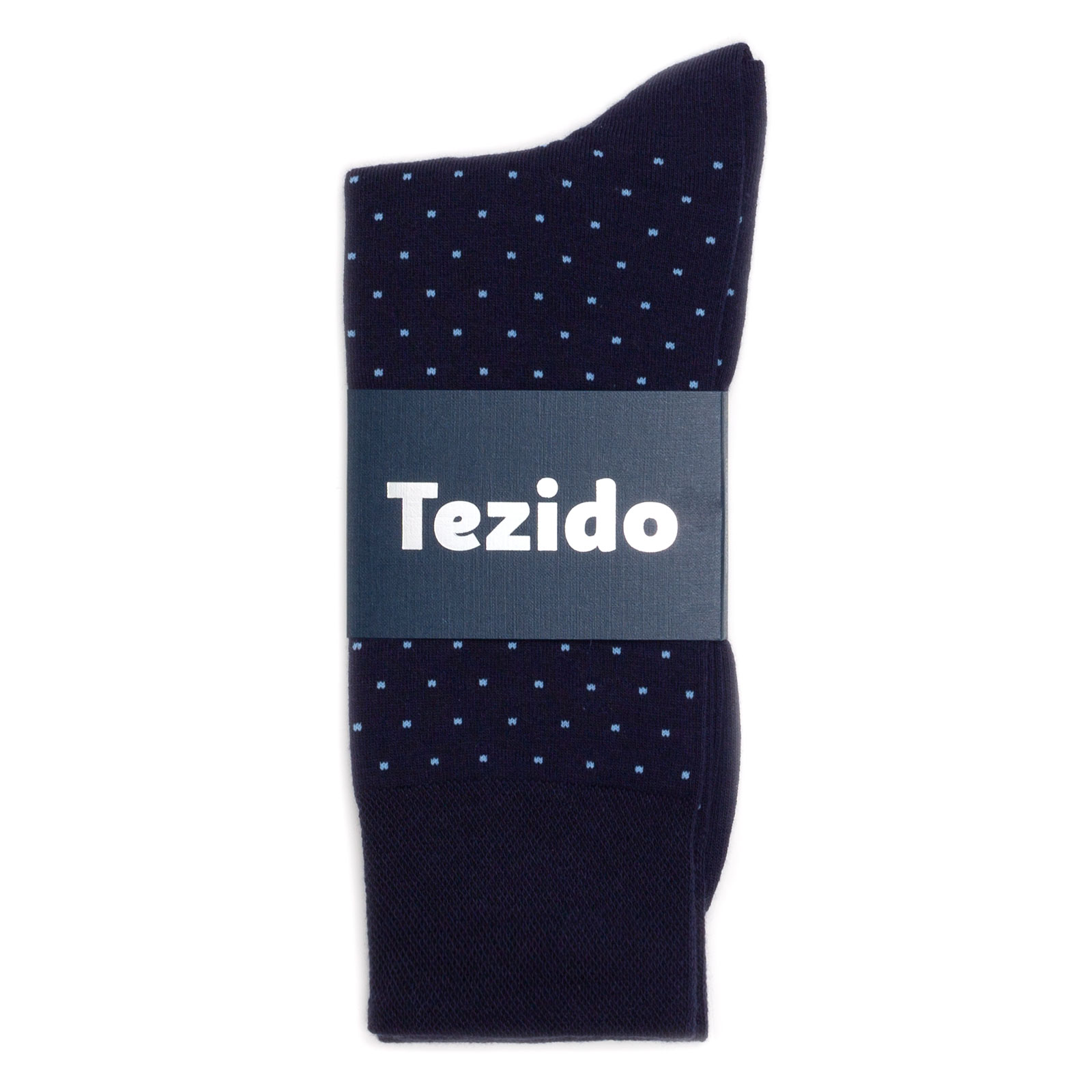 Носки унисекс Tezido Polka-Dot синие 41-46