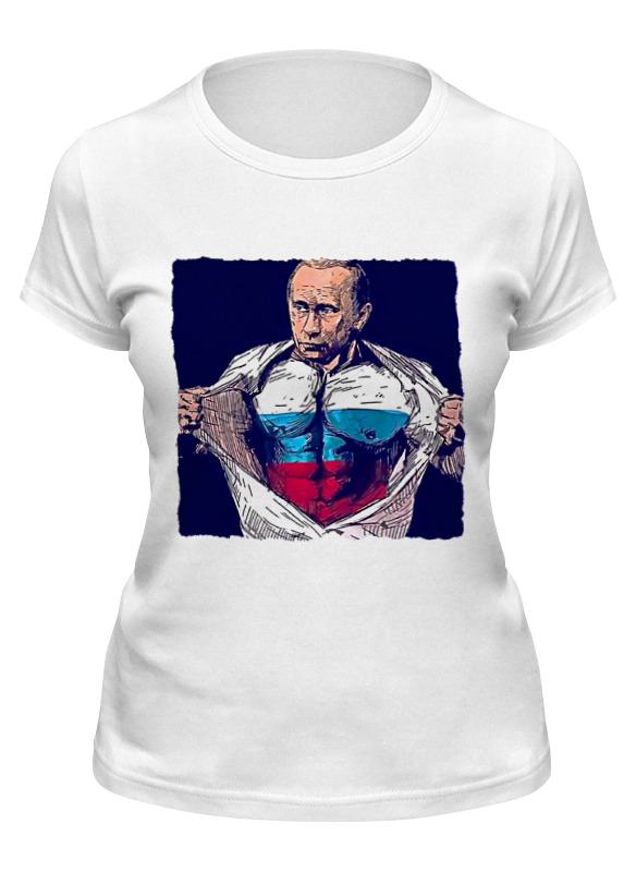 

Футболка женская Printio Putin белая S, Белый, Putin