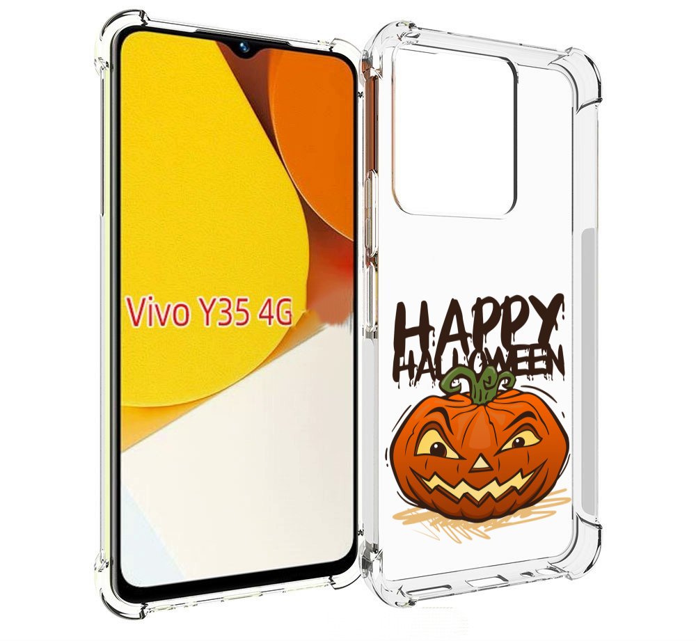 

Чехол MyPads Хэллоуин счастливый для Vivo Y35 4G 2022 / Vivo Y22, Прозрачный, Tocco