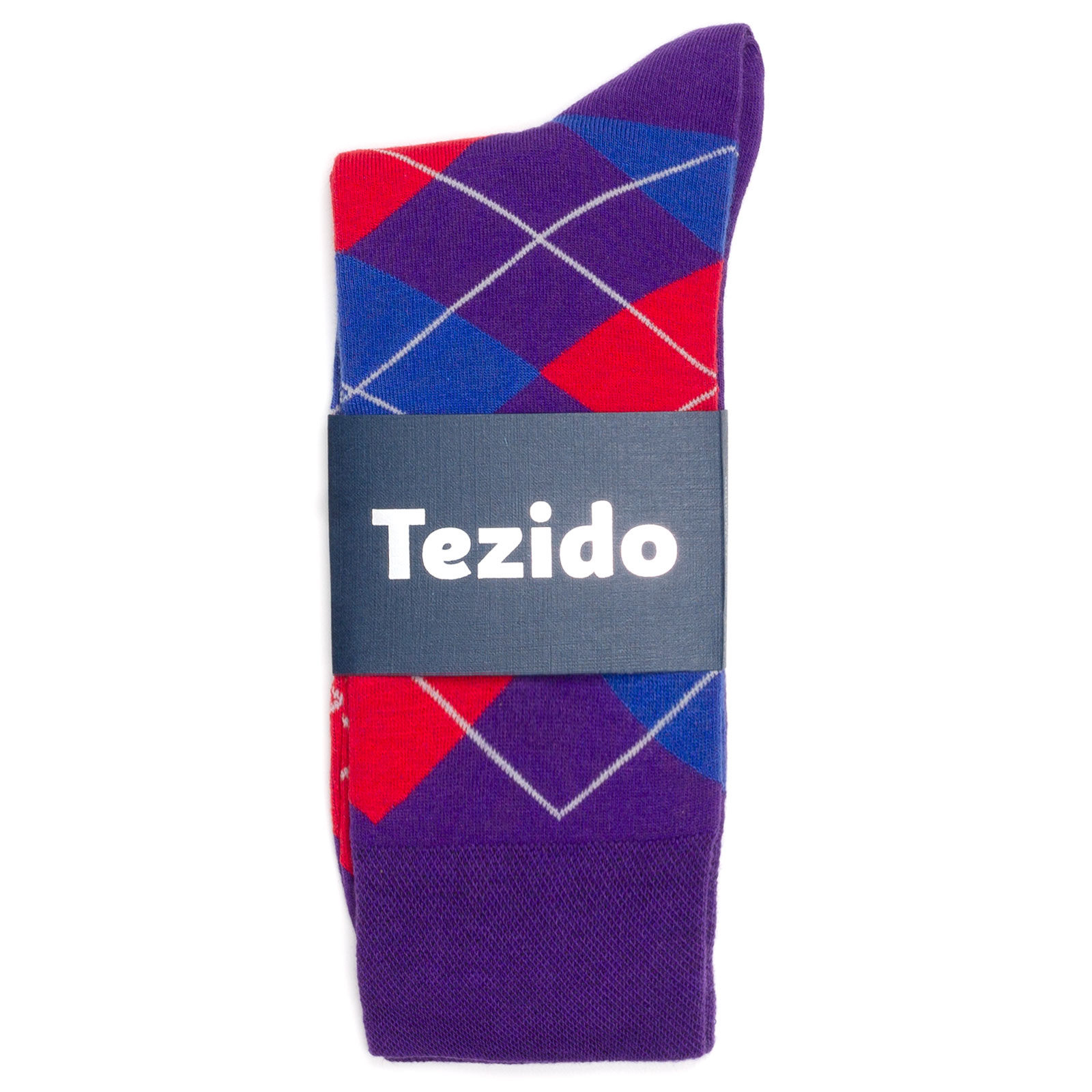 Носки унисекс Tezido Argyle синие 41-46