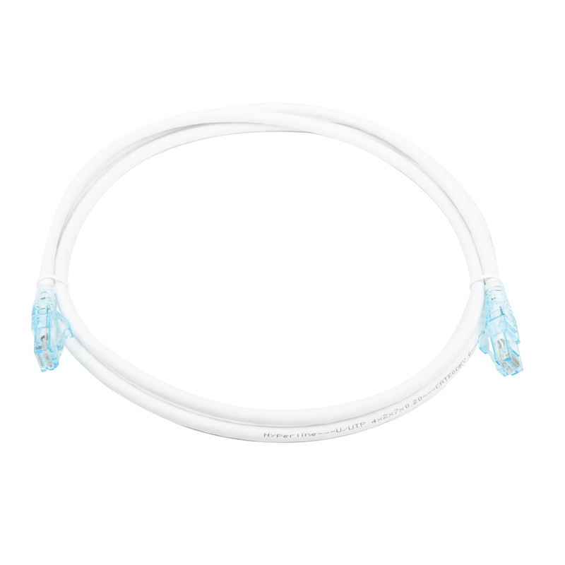 Кабель витая пара патч-корд Hyperline PC-LPM-UTP-RJ45-RJ45-C6-1.5M-LSZH-WH 1.5m