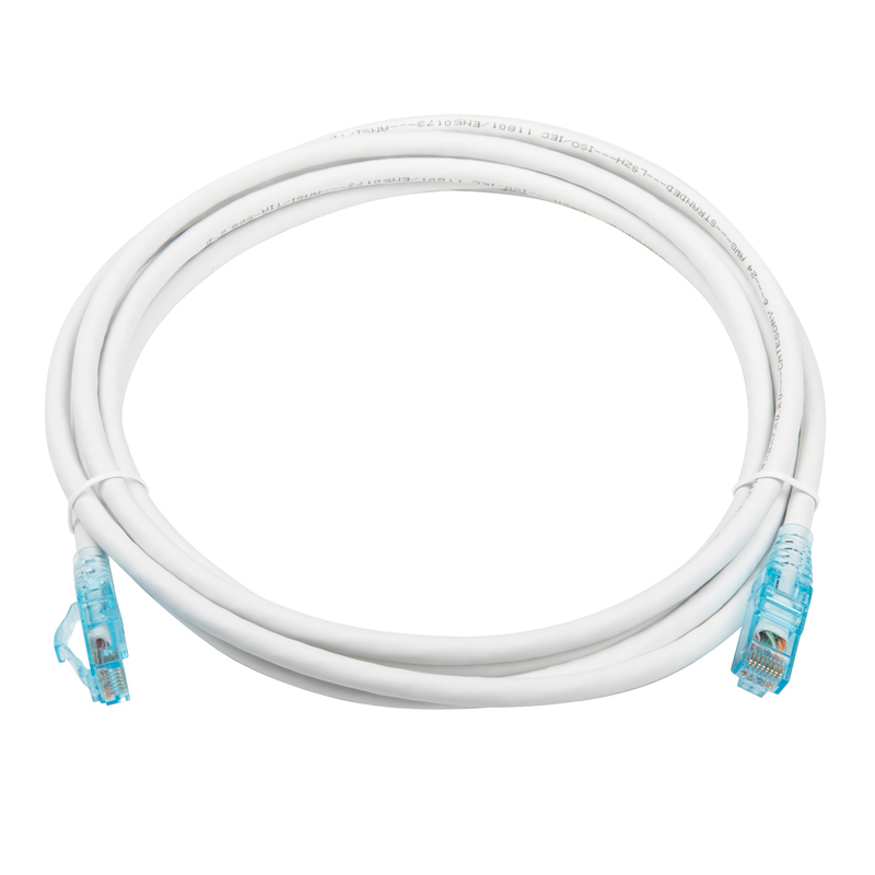 Кабель витая пара патч-корд Hyperline PC-LPM-UTP-RJ45-RJ45-C6-3M-LSZH-WH 3.0m 100040282638 белый