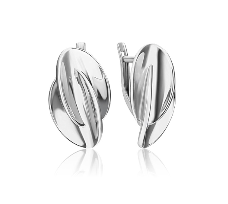 

Серьги из серебра без вставки PLATINA jewelry 02-4940-00-000-0200, 02-4940-00-000-0200