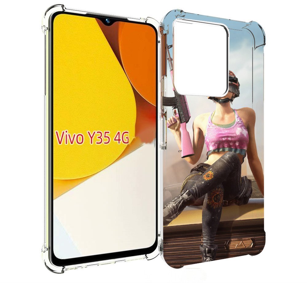 

Чехол MyPads девушка из PUBG для Vivo Y35 4G 2022 / Vivo Y22, Прозрачный, Tocco