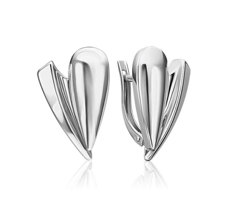 

Серьги из серебра без вставки PLATINA jewelry 02-4939-00-000-0200, 02-4939-00-000-0200