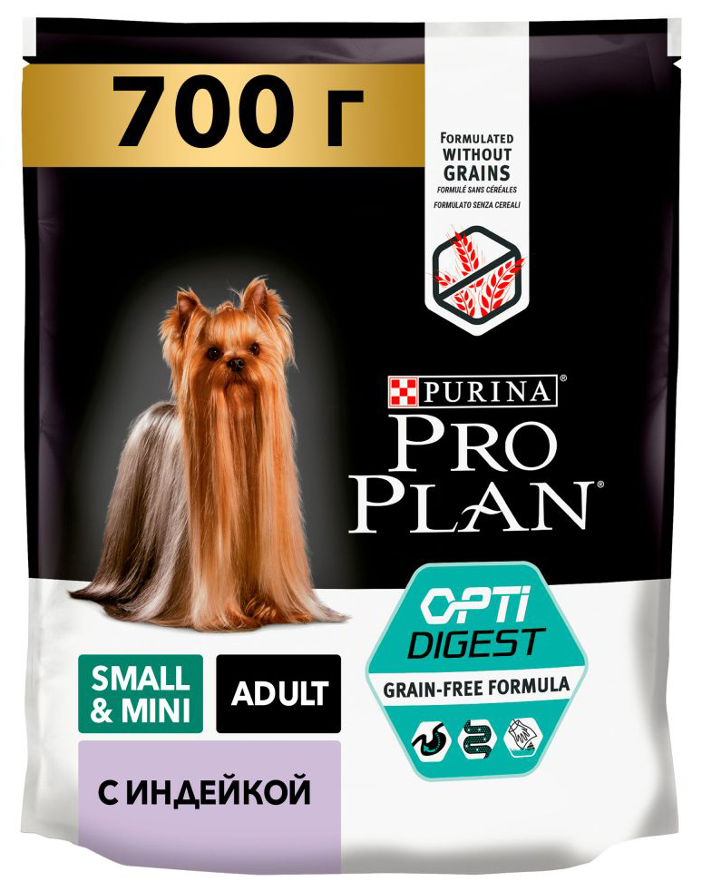 

PRO PLAN PRO PLAN ADULT DOG OPTIDIGEST GRAIN-FREE SMALL & MINI беззерновой для взрослых со