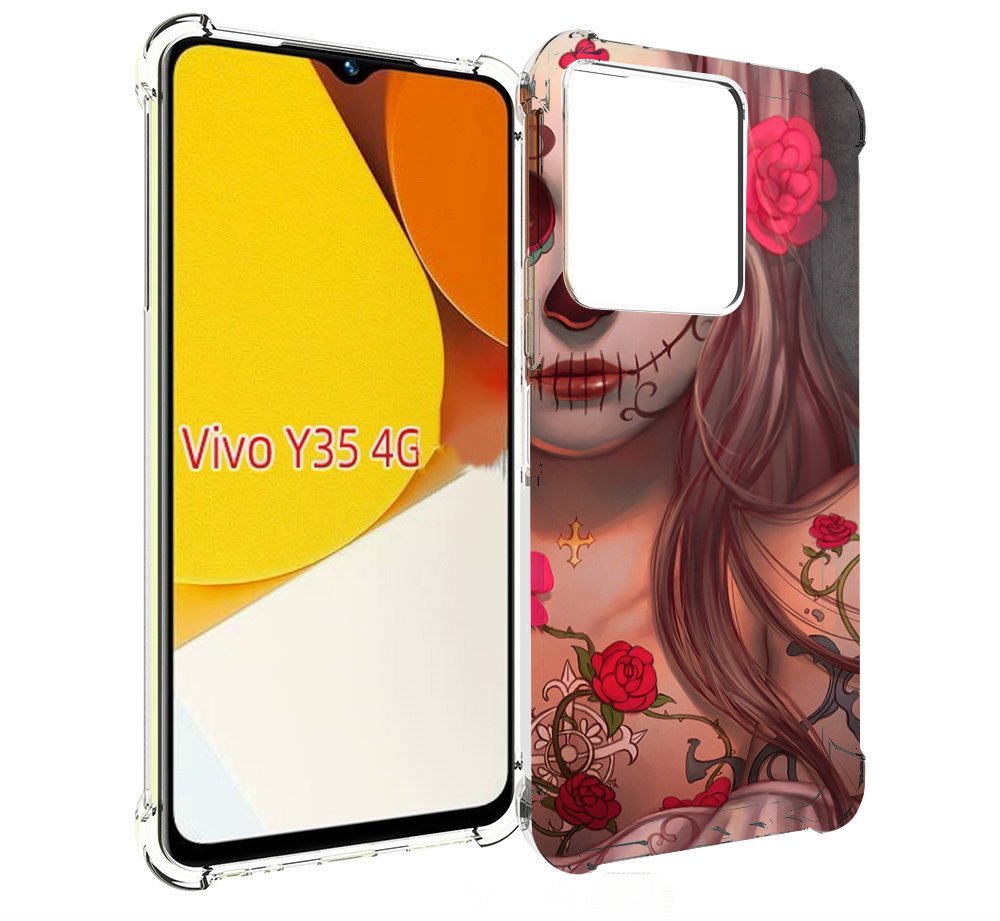

Чехол MyPads девочка в рисунках для Vivo Y35 4G 2022 / Vivo Y22, Прозрачный, Tocco