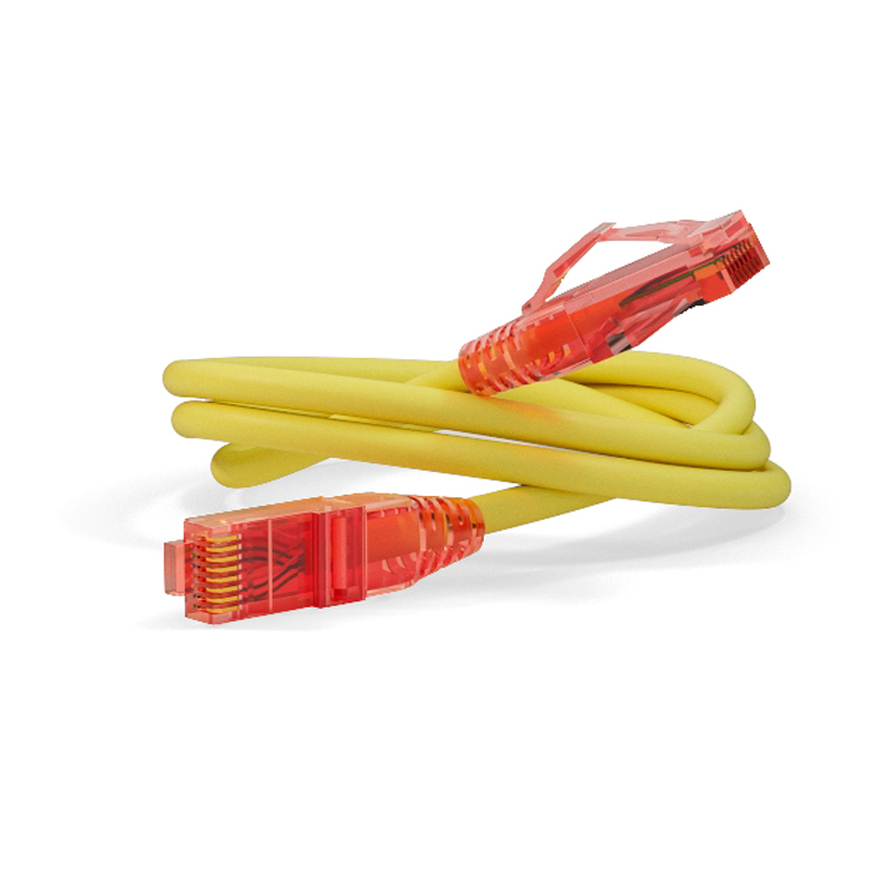 

Кабель Hyperline RJ45-RJ45 вилка-вилка 3м (PC-LPM-UTP-RJ45-RJ45-C5e-3M-LSZH-YL) желтый