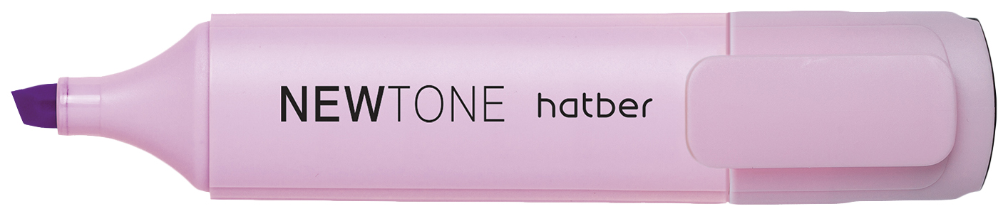 Текстовыделитель Hatber Newtone Pastel клиновидный сиреневый