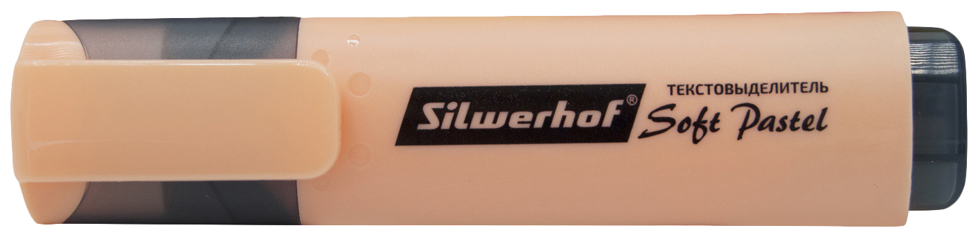 

Текстовыделитель Silwerhof Soft Pastel скошенный персиковый 1-5 мм, Оранжевый