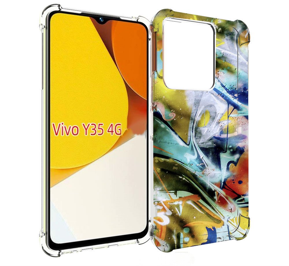 

Чехол MyPads граффити-хаос для Vivo Y35 4G 2022 / Vivo Y22, Прозрачный, Tocco