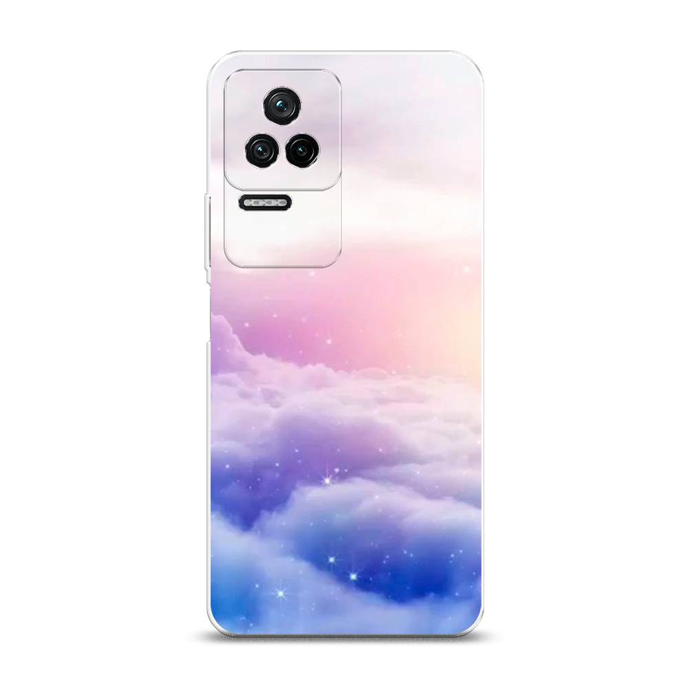 

Чехол на Xiaomi Poco F4/Redmi K40S "Небеса", Голубой;белый;розовый, 314650-2