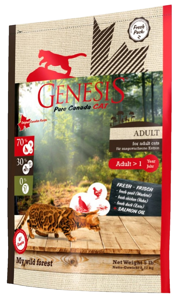 

GENESIS PURE CANADA GENESIS PURE CANADA MY WILD FOREST ADULT беззерновой для взрослых коше