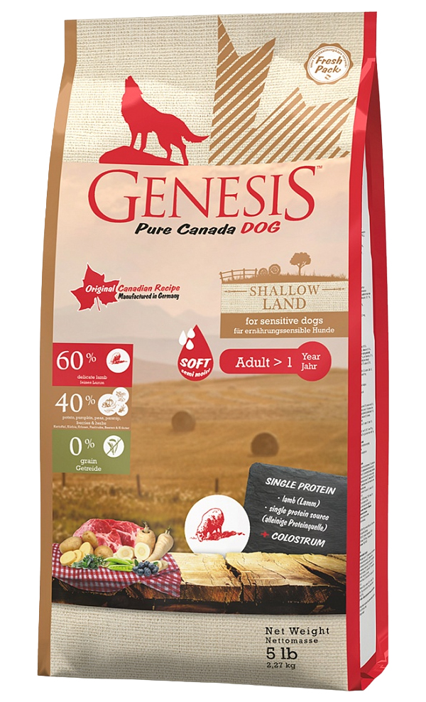 

GENESIS PURE CANADA GENESIS PURE CANADA SHALLOW LAND ADULT SOFT беззерновой для взрослых с