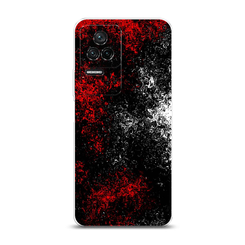 

Чехол на Xiaomi Poco F4/Redmi K40S "Монотипия", Красный;черный;белый, 314650-3