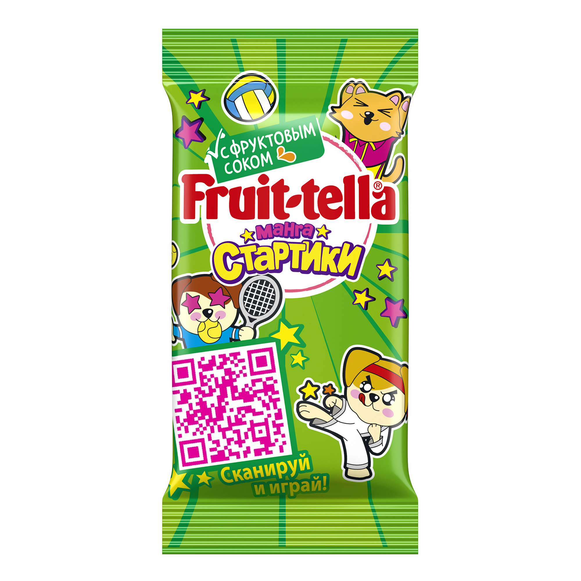 Мармелад Fruittella Манга Стартики жевательный 10 г