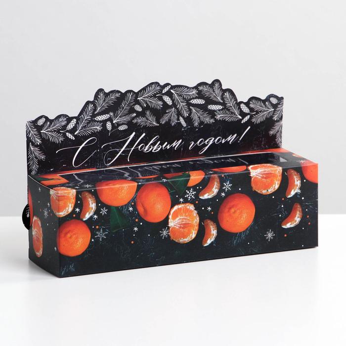 

Коробочка для макарун Mandarin 18х5,5х5,5 см, Черный