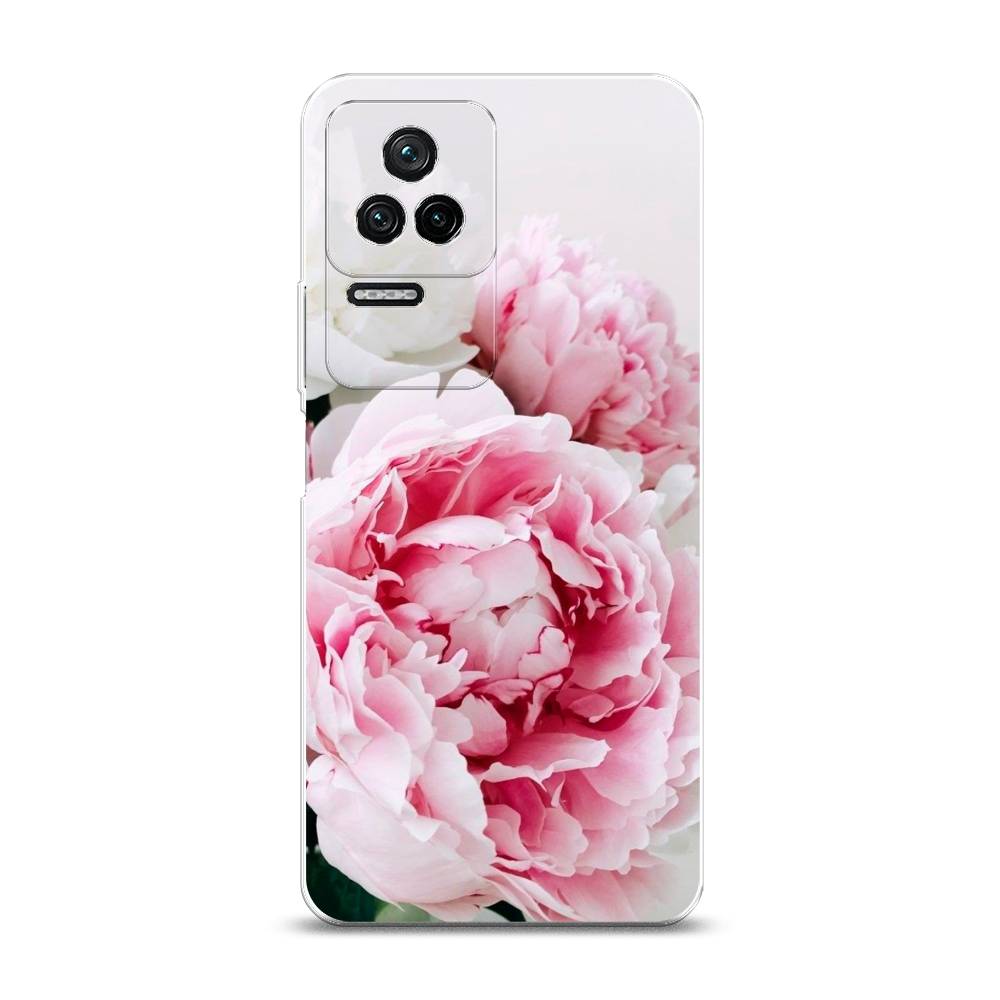 

Чехол на Xiaomi Poco F4/Redmi K40S "Розовые и белые пионы", Розовый;белый, 314650-2