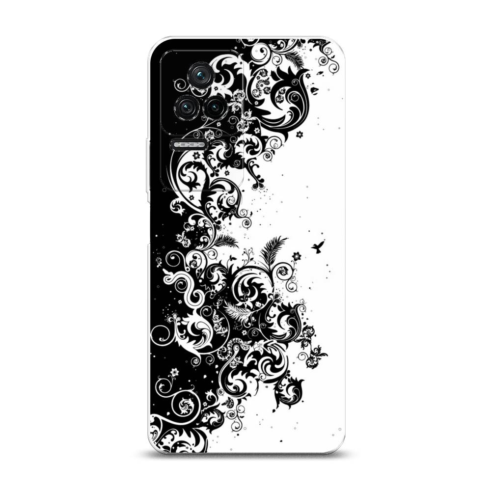 

Чехол на Xiaomi Poco F4/Redmi K40S "Черно белый узор", Белый;черный;серый, 314650-3