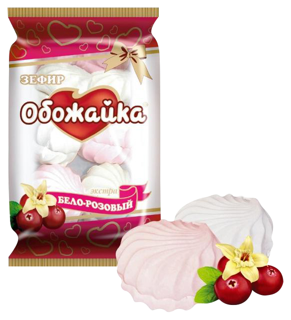 

Зефир Обожайка Бело-розовый Экстра 250 г