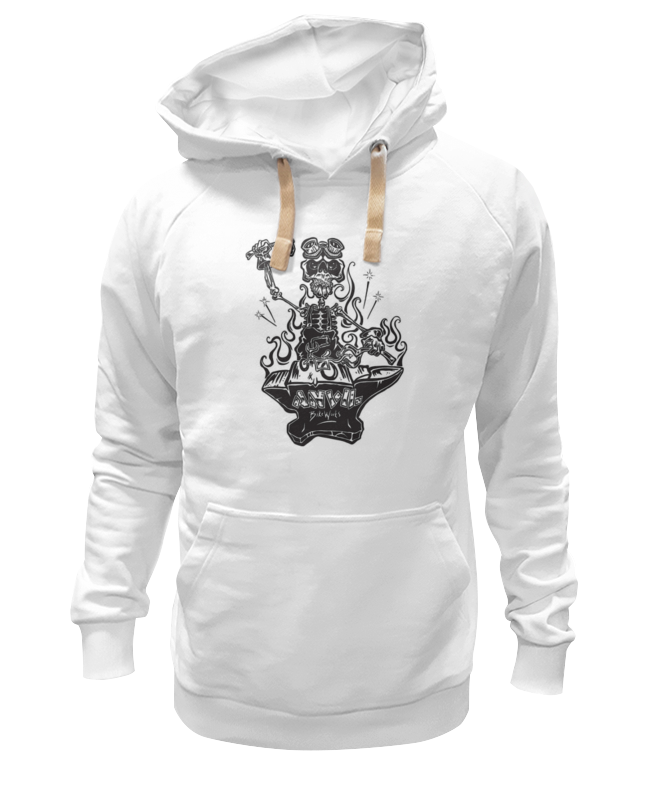 

Худи унисекс Printio Skeleton art белое 2XL, Белый, Skeleton art