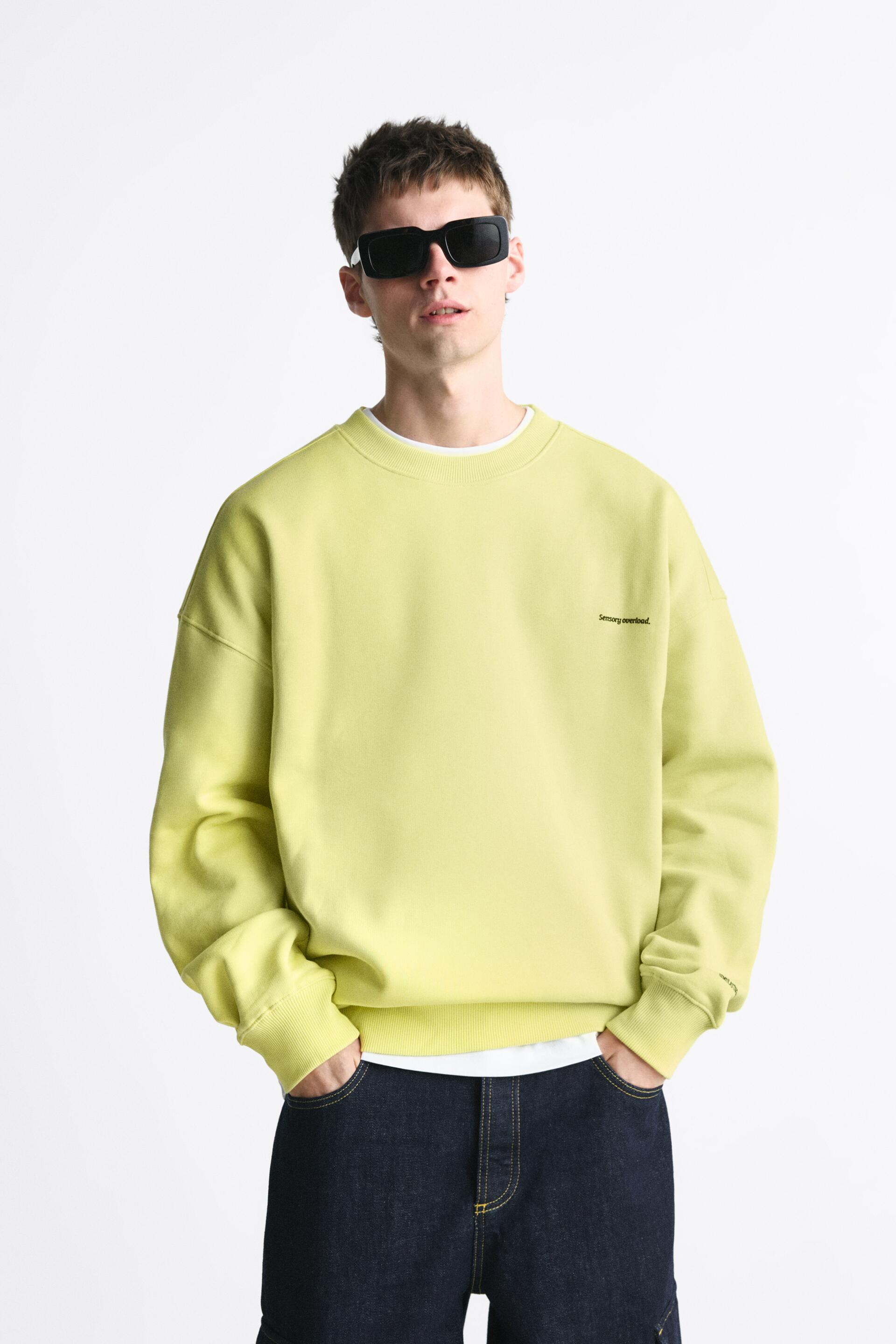 

Свитшот мужской ZARA 04087447 зеленый S (доставка из-за рубежа), 04087447