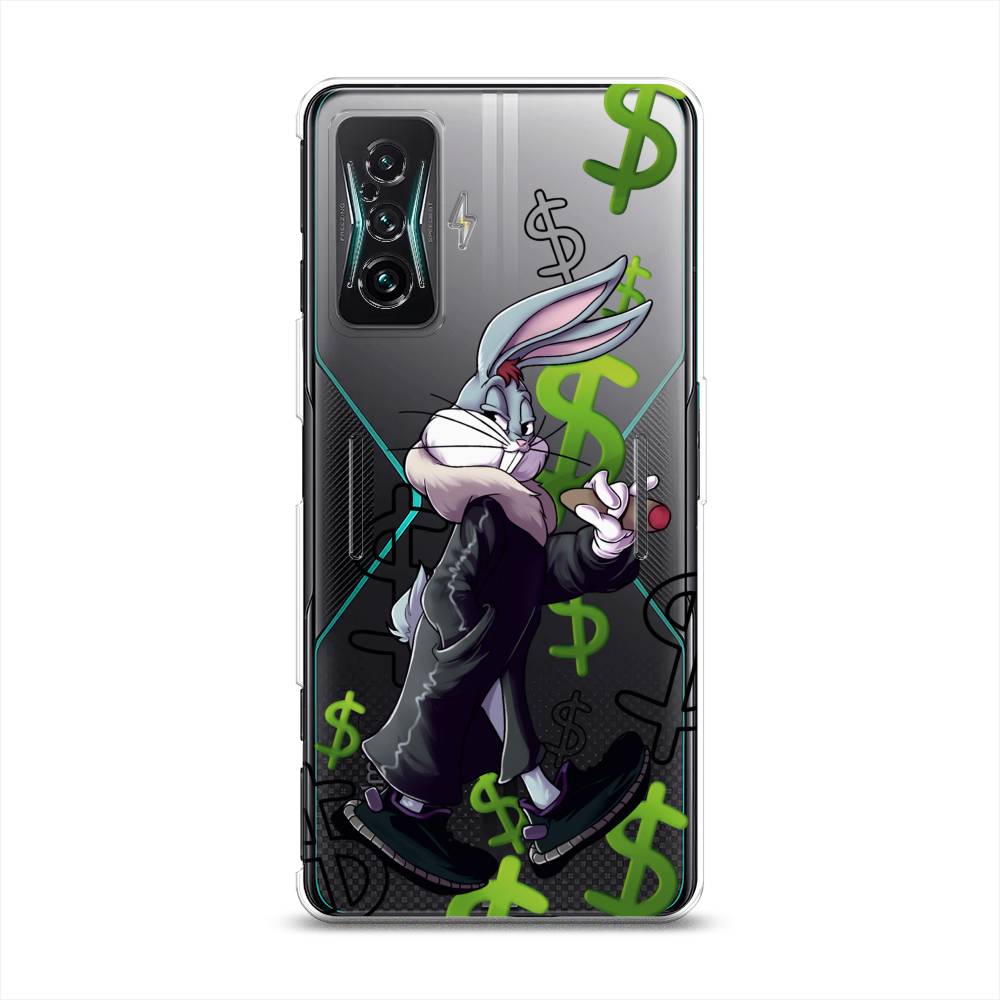 

Чехол на Xiaomi Redmi K50 GE "Rich Bugs Bunny", Зеленый;черный;голубой, 314350-6