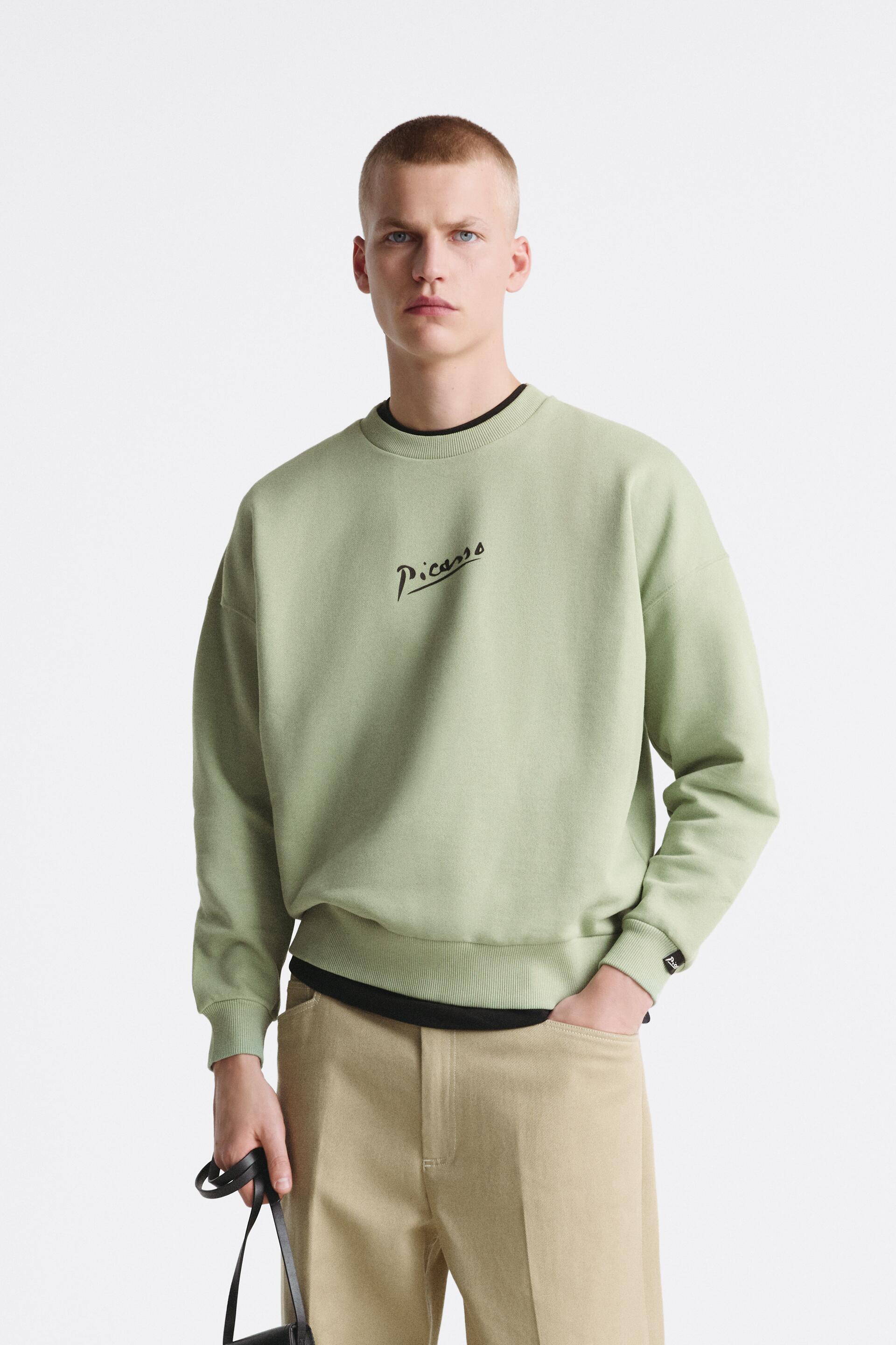 

Свитшот мужской ZARA 04087427 бирюзовый XL (доставка из-за рубежа), 04087427