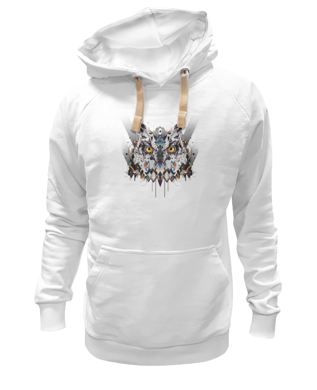 

Худи унисекс Printio Сова (owl) белое 2XL, Белый, Сова (owl)