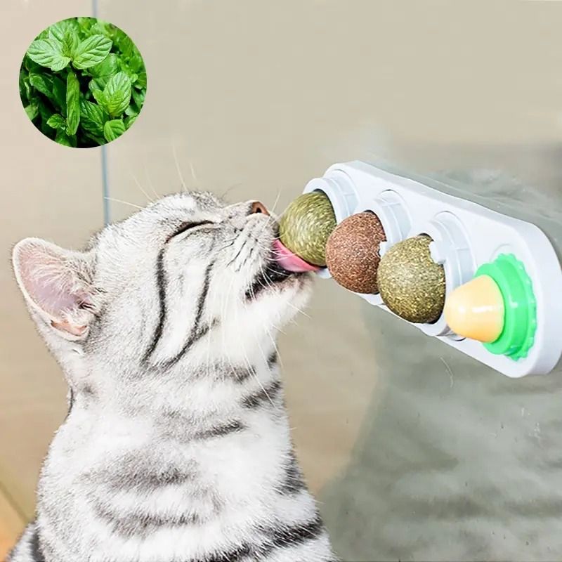 

Лакомство для кошек PETMOUNT, шарики кошачьей мяты и матаби