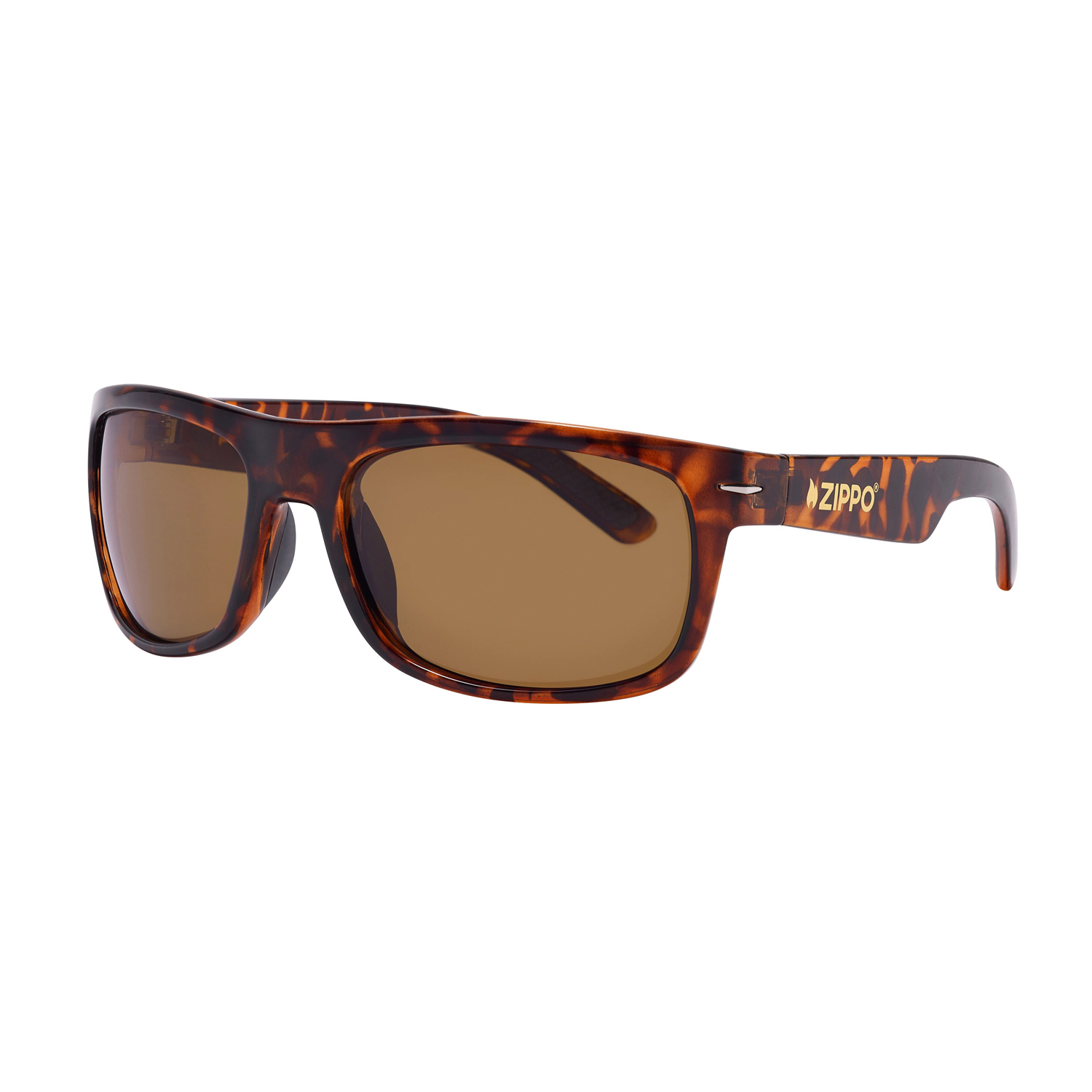 Солнцезащитные очки унисекс Zippo OB33-03 коричневые камуфляж