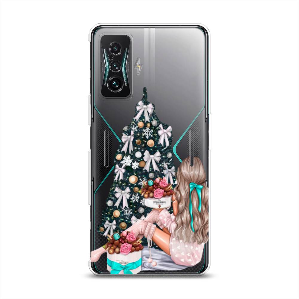 

Чехол на Xiaomi Redmi K50 GE/Poco F4 GT "New Year", Зеленый;бежевый;голубой, 314350-5
