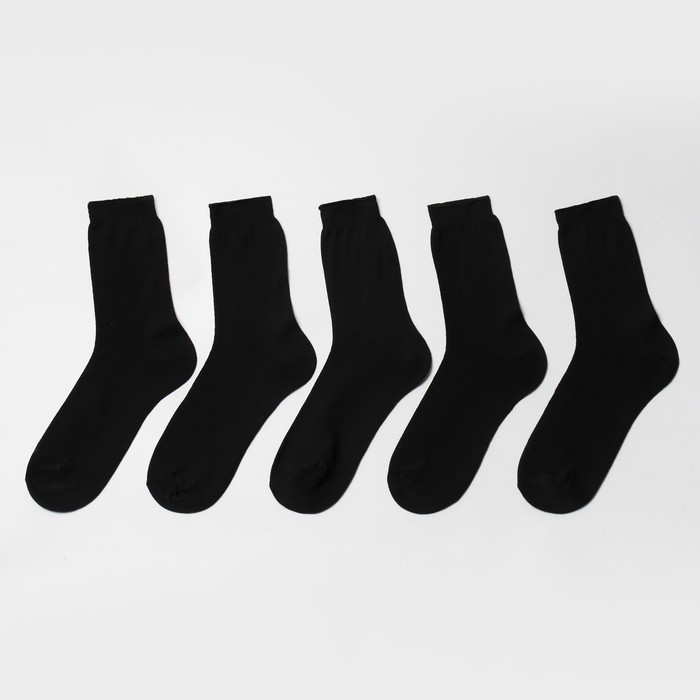 Комплект носков мужских ПИЛОТ 9882454 черных 27