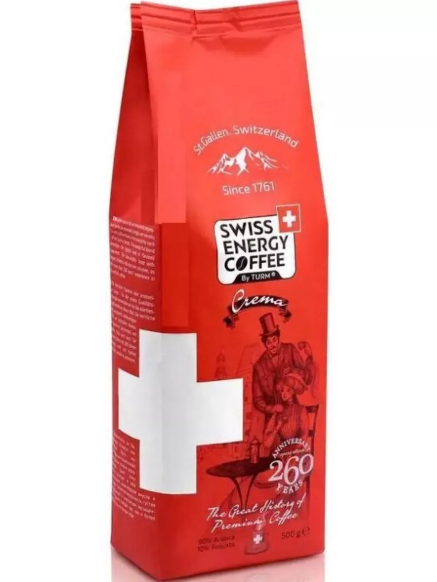 

Кофе в зернах Swiss Energy Coffee Crema, 500 г, SwissEnergy-Crema-зерно-му-500гр-1шт