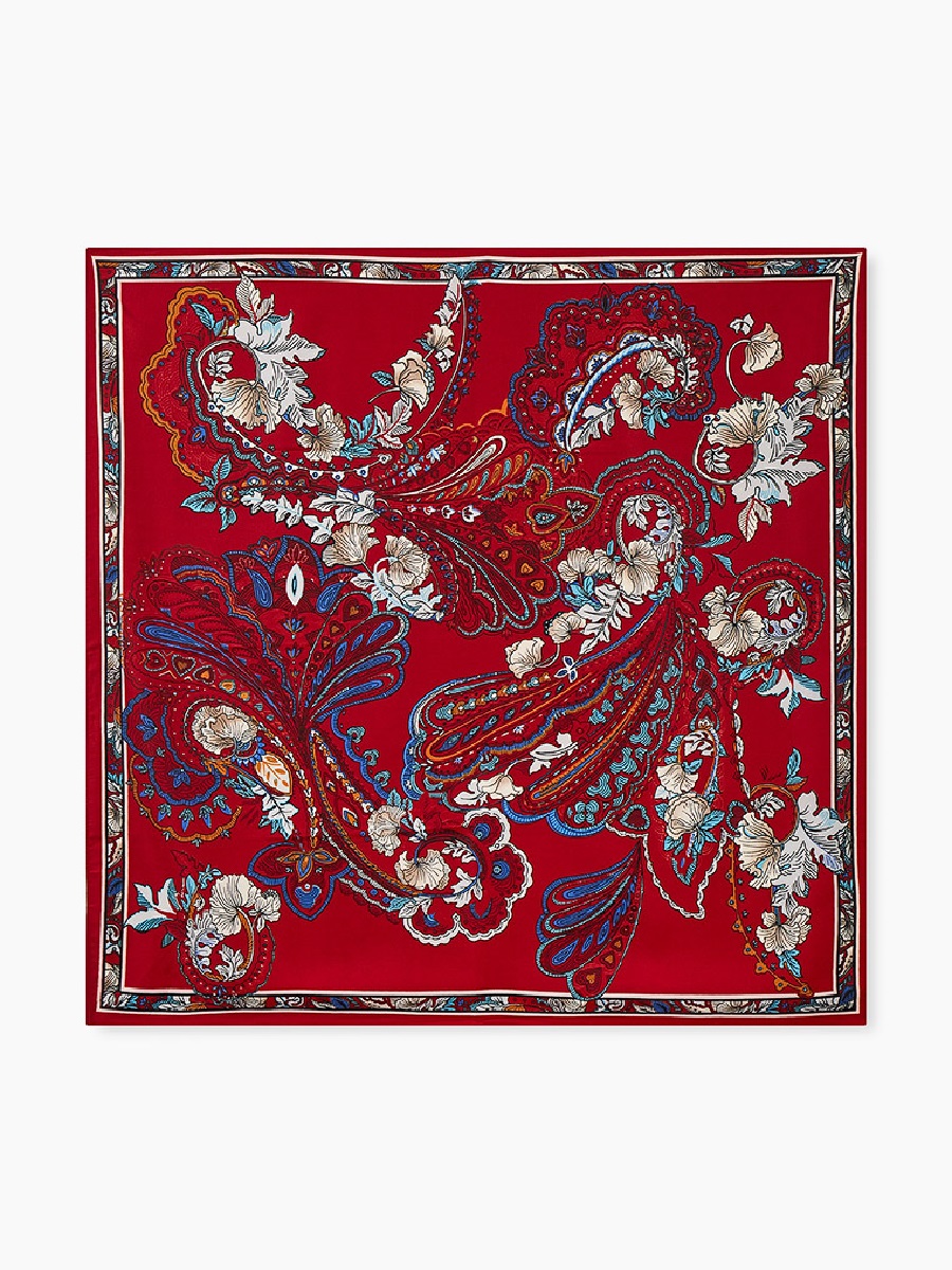 

Палантин женский Rosedena shawlcyrm18150 темно-красный, 90х90 см, shawlcyrm18150