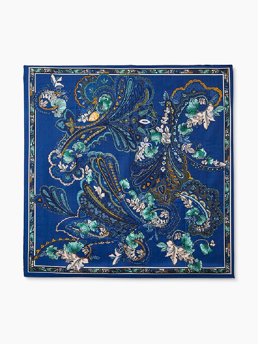 

Палантин женский Rosedena shawlcyrm18150 синий, 90х90 см, shawlcyrm18150