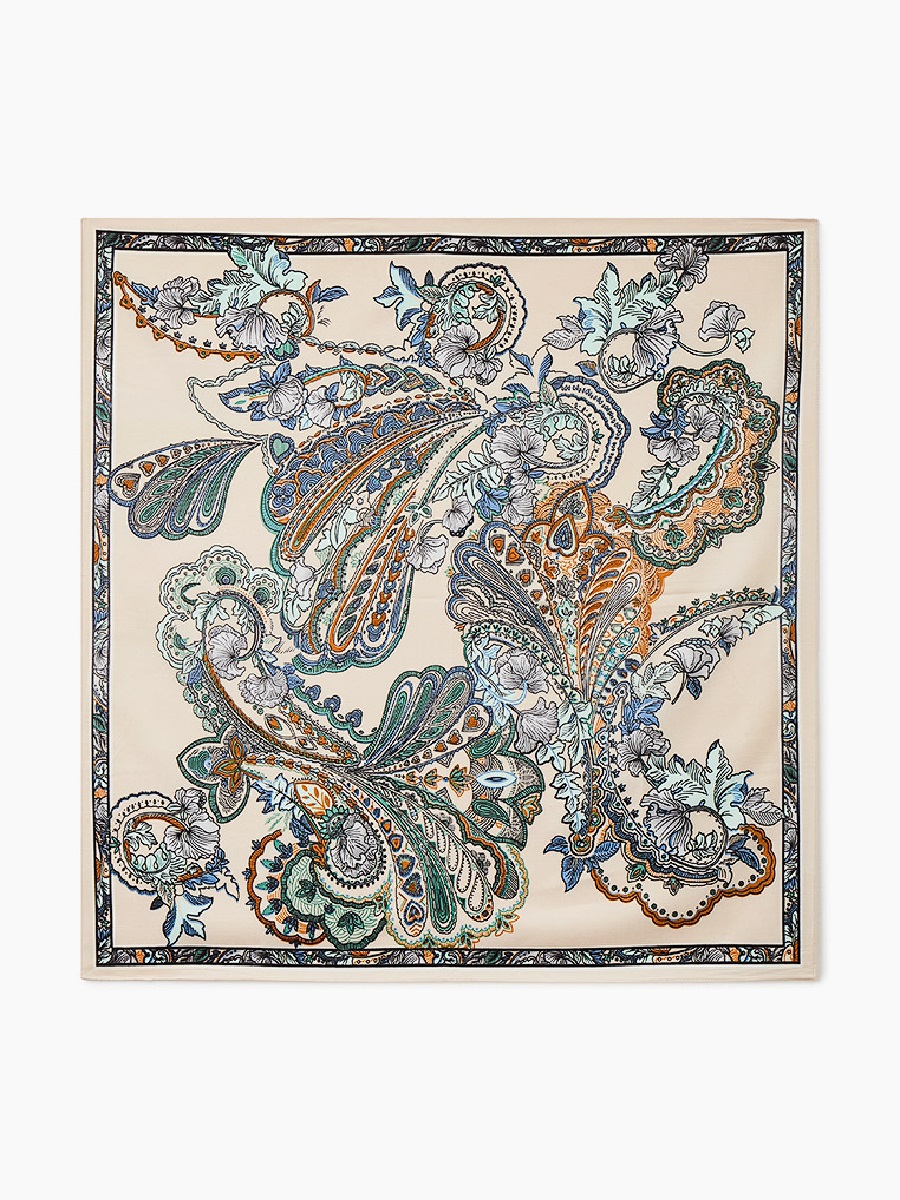 

Палантин женский Rosedena shawlcyrm18150 бежевый, 90х90 см, shawlcyrm18150