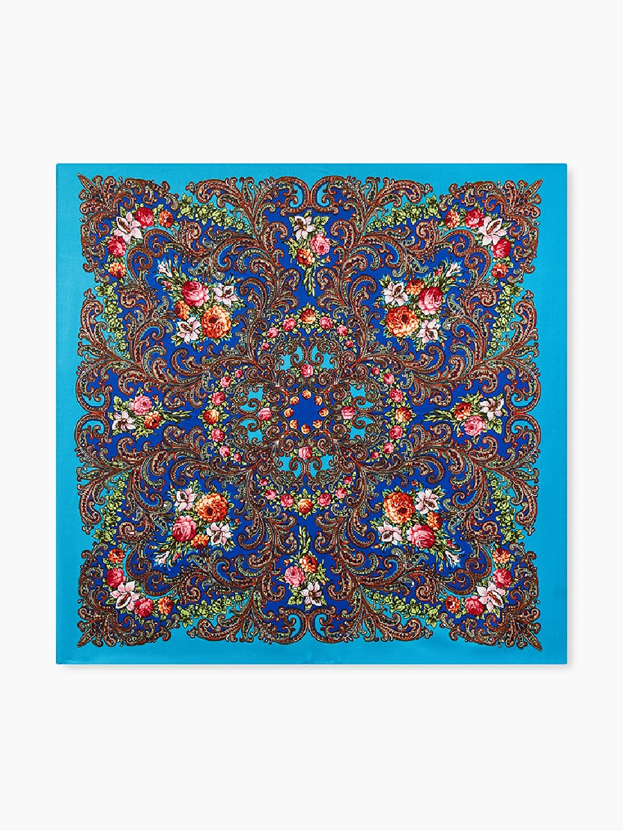 

Палантин женский Rosedena shawlcyrm800pcs бирюзовый, 90х90 см, shawlcyrm800pcs