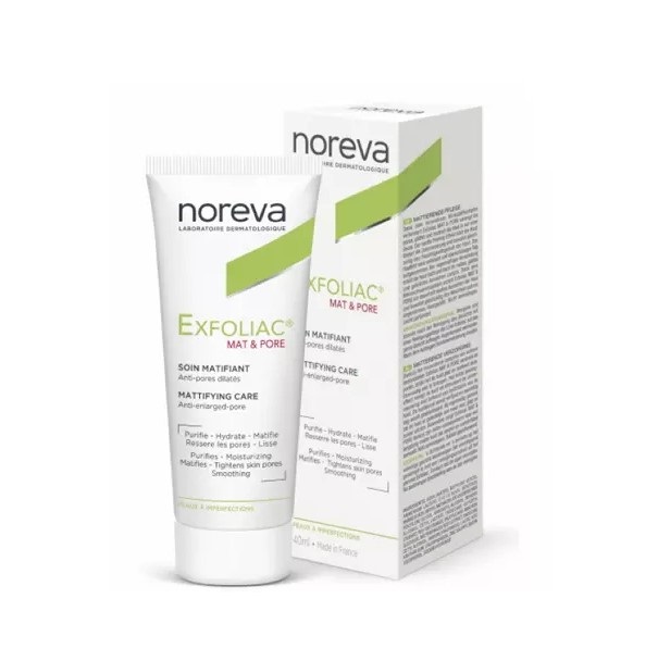 Матирующий и поросуживающий крем Noreva Exfoliac, 40мл