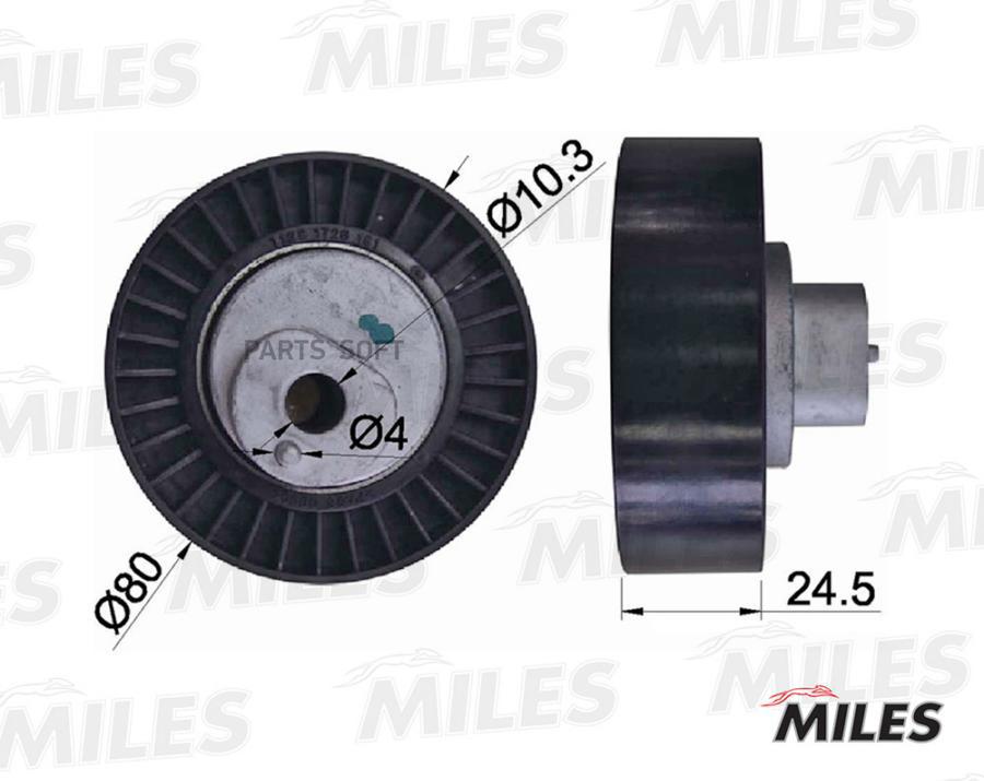 MILES Ролик ремня приводного MILES ag03018