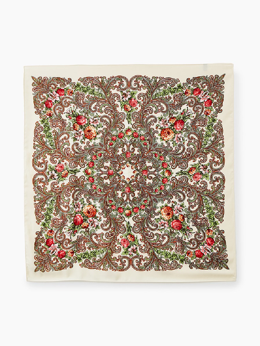 

Палантин женский Rosedena shawlcyrm800pcs молочный, 90х90 см, Белый, shawlcyrm800pcs