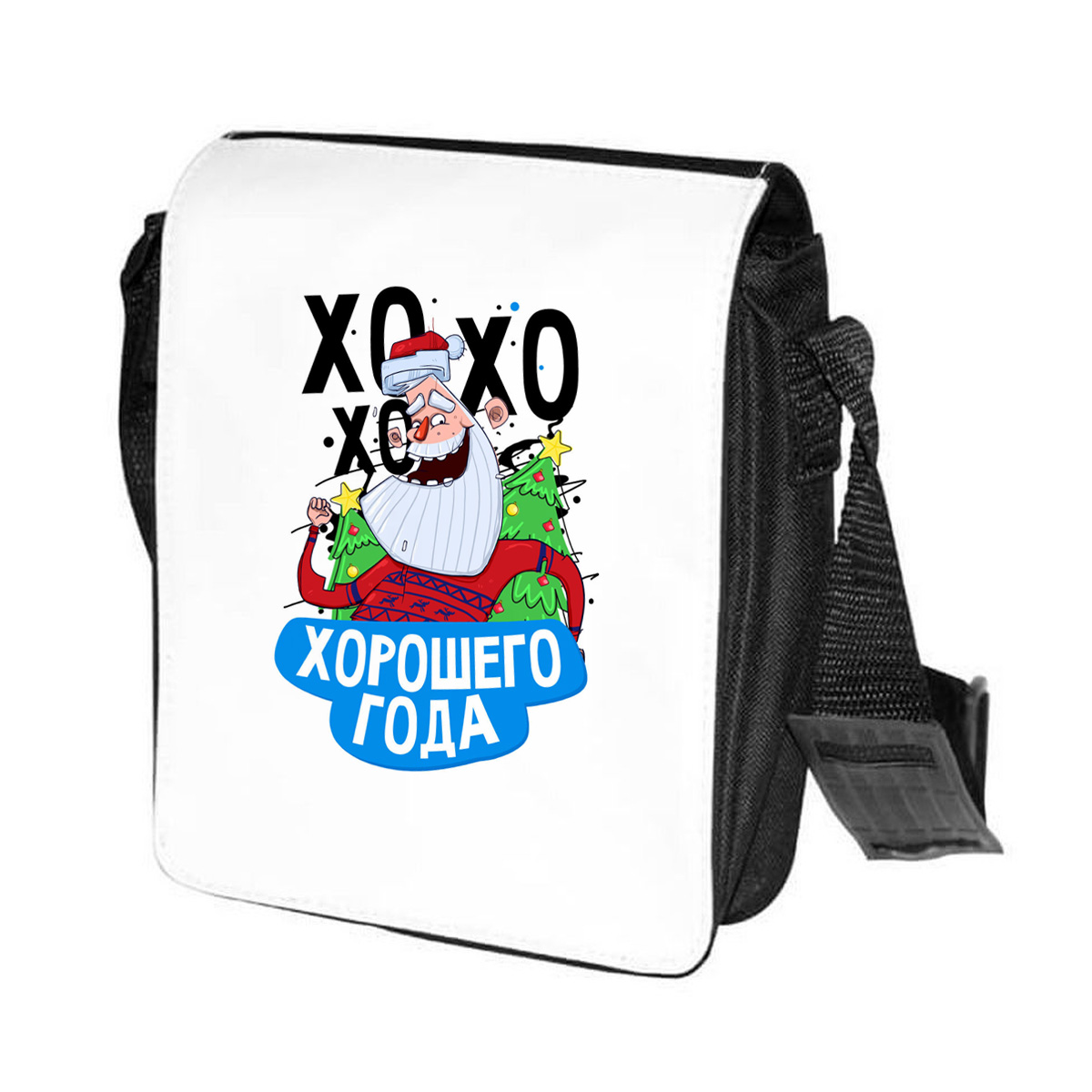 

Сумка унисекс CoolPodarok CN0307 черно-белый, Черный;белый, CN0307