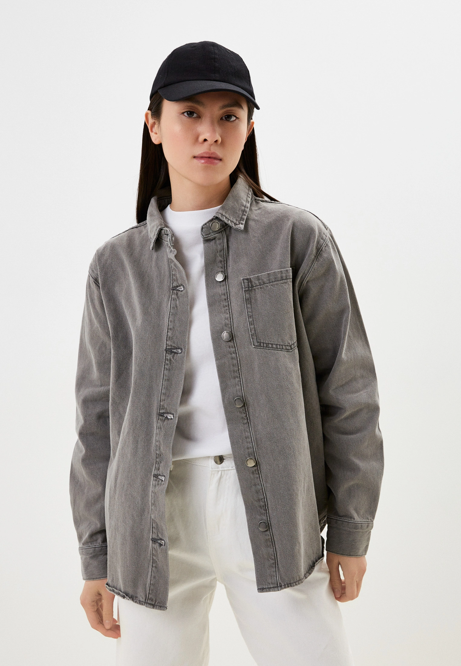 Рубашка женская Velocity LRV071 серая XL