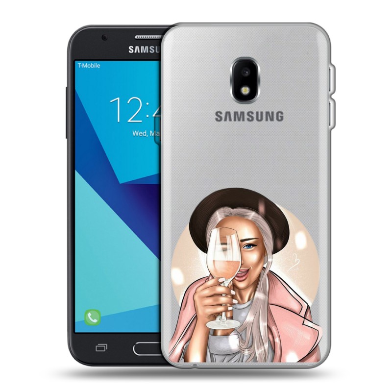 фото Прозрачный чехол для samsung galaxy j7 (j730) 100gadgets